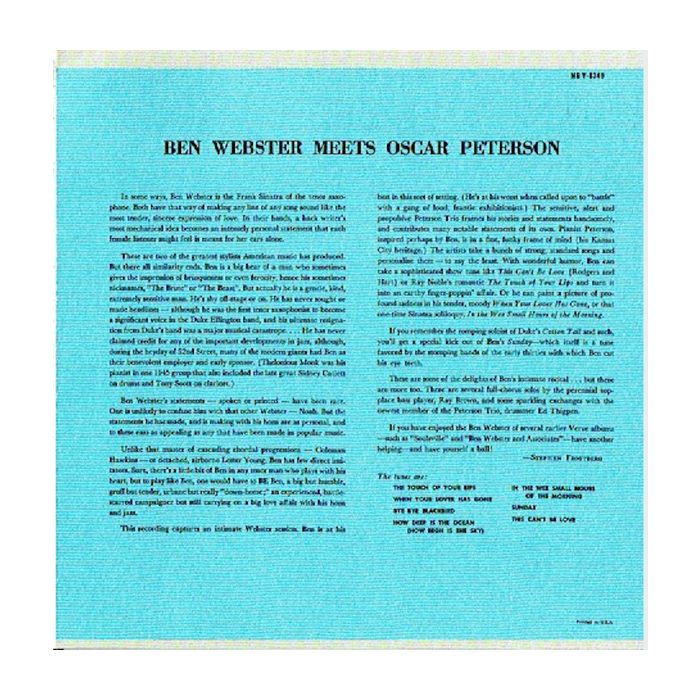 Ben Webster , Oscar Peterson - Ben Webster Meets Oscar Peterson
