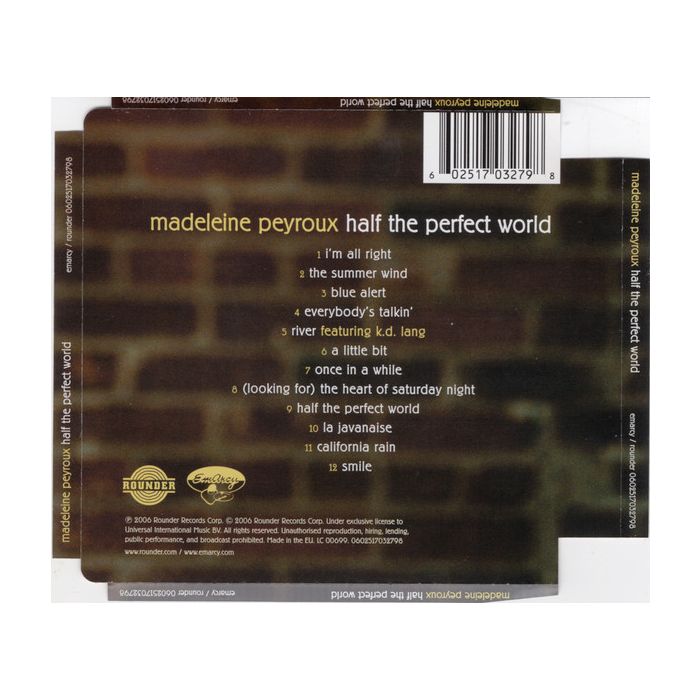 Madeleine Peyroux - Half The Perfect World