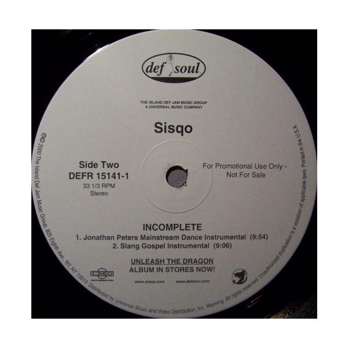 Sisqo - Incomplete