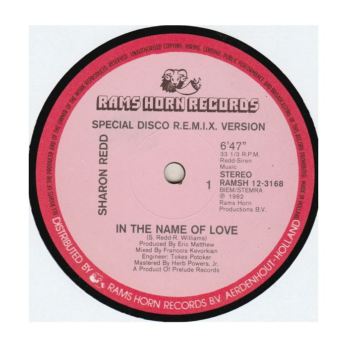 Sharon Redd - In The Name Of Love (Special Disco R.E.M.I.X. Version)