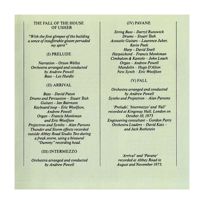 The Alan Parsons Project - Tales Of Mystery And Imagination