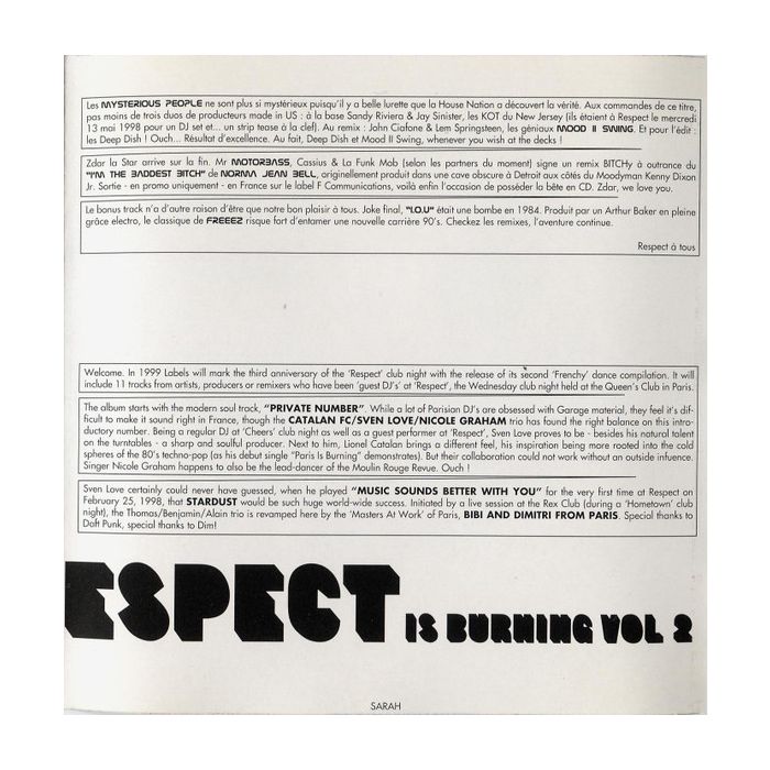 Various - Paris Is Sleeping - Respect Is Burning Vol 2