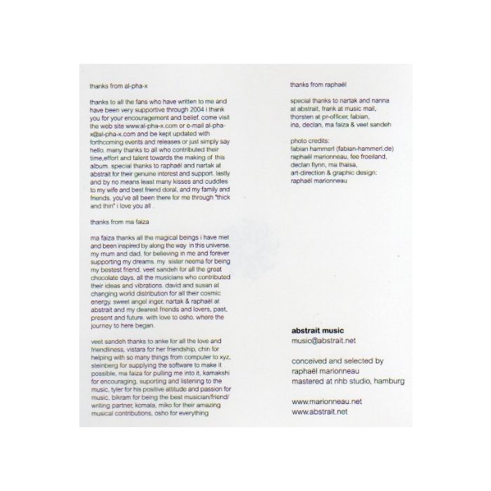 Al-Pha-X & Ma Faiza Selected by Raphaël Marionneau - Al-Pha-X & Ma Faiza