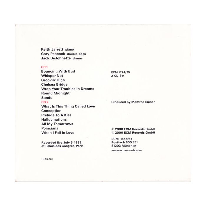 Keith Jarrett / Gary Peacock / Jack DeJohnette - Whisper Not (Live In Paris 1999)