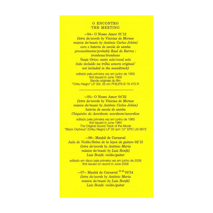 Various - Black Orpheus - The Original Soundtrack From The Marcel Camus Film