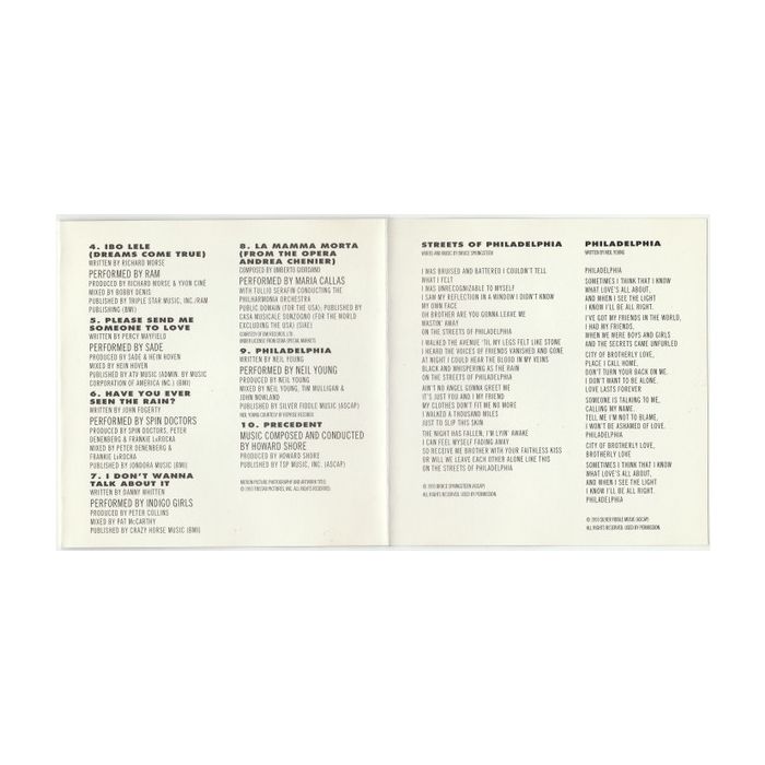 Various - Philadelphia (Music From The Motion Picture)