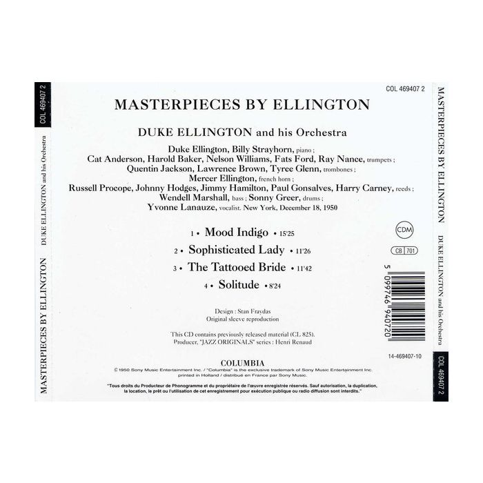 Duke Ellington And His Orchestra - Masterpieces By Ellington