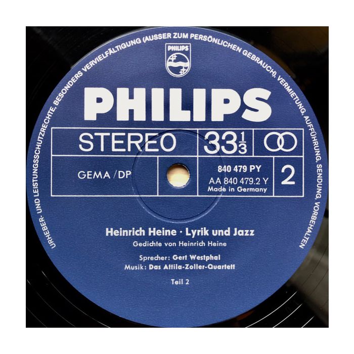 Heinrich Heine , Attila Zoller - Lyrik Und Jazz