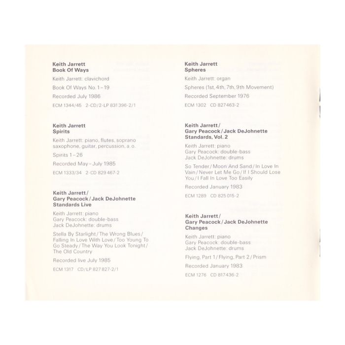Keith Jarrett / Gary Peacock / Jack DeJohnette - Whisper Not (Live In Paris 1999)