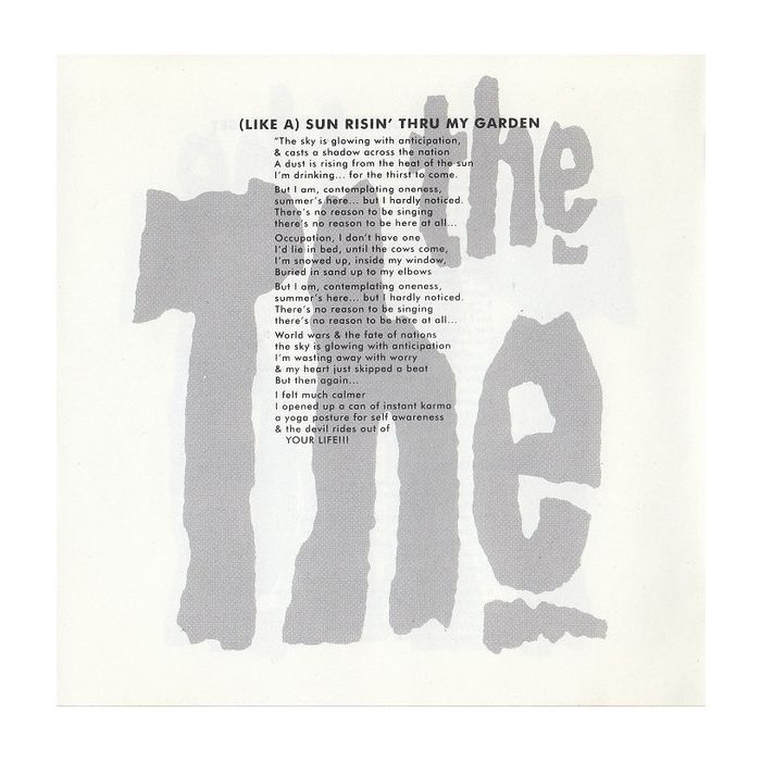 The The - Burning Blue Soul