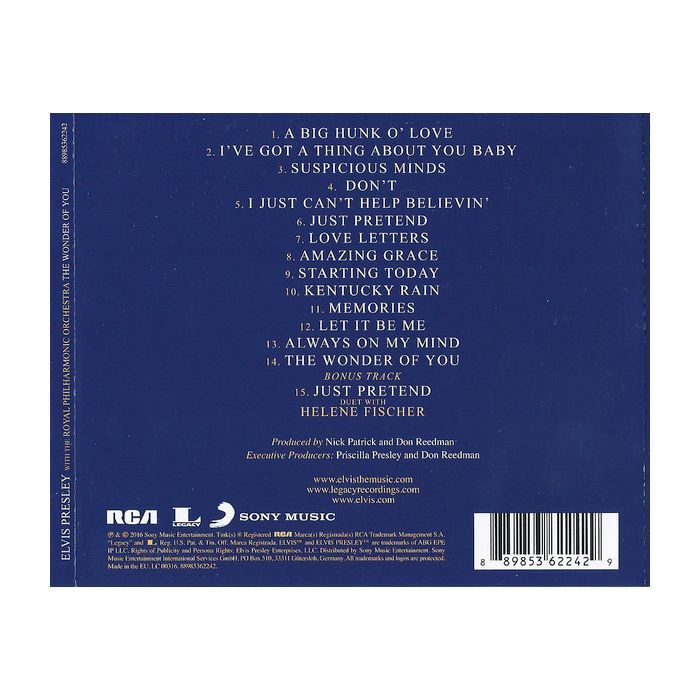 Elvis Presley With The Royal Philharmonic Orchestra - The Wonder Of You