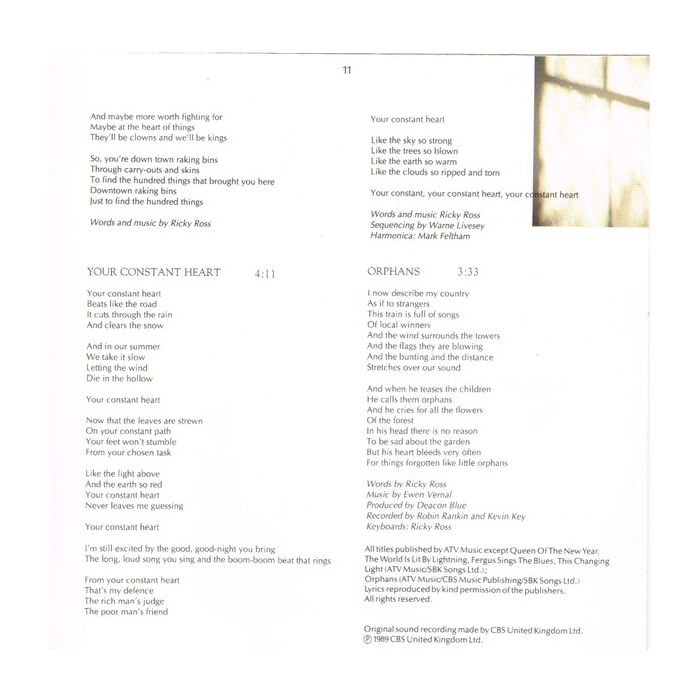 Deacon Blue - When The World Knows Your Name