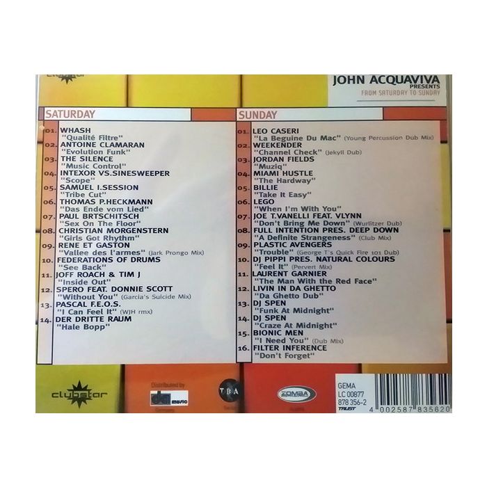 John Acquaviva - From Saturday To Sunday