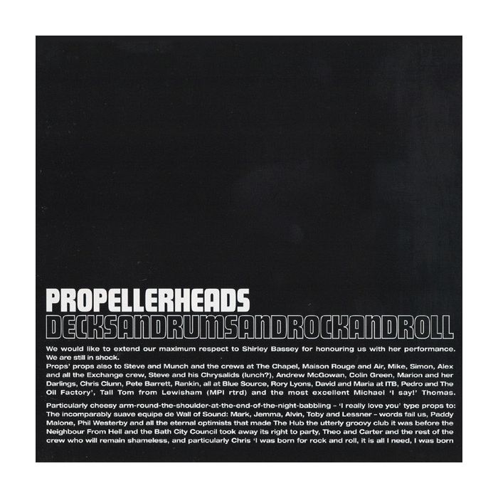 Propellerheads - Decksandrumsandrockandroll