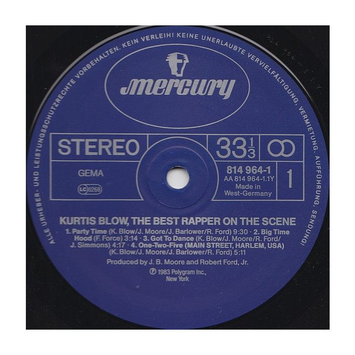 Kurtis Blow - The Best Rapper On The Scene