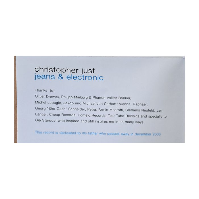 Christopher Just - Jeans & Electronic