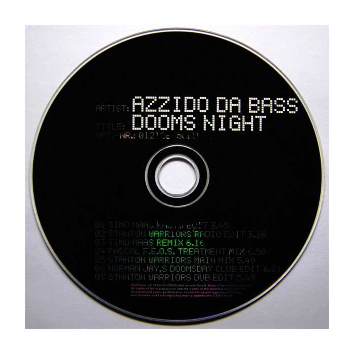 Azzido Da Bass - Dooms Night