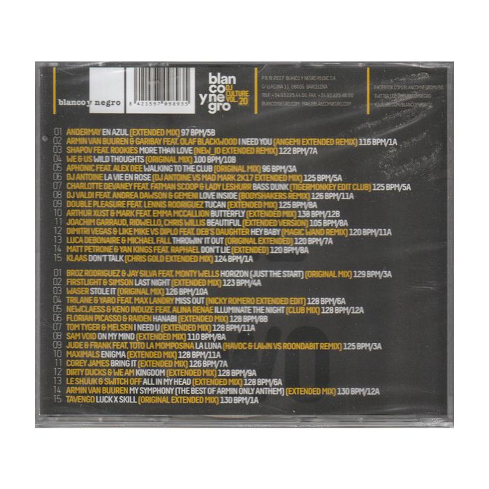 Various - Blanco Y Negro DJ Culture Vol.20