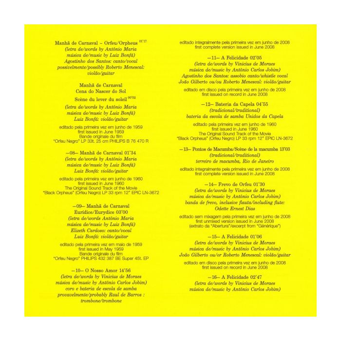 Various - Black Orpheus - The Original Soundtrack From The Marcel Camus Film