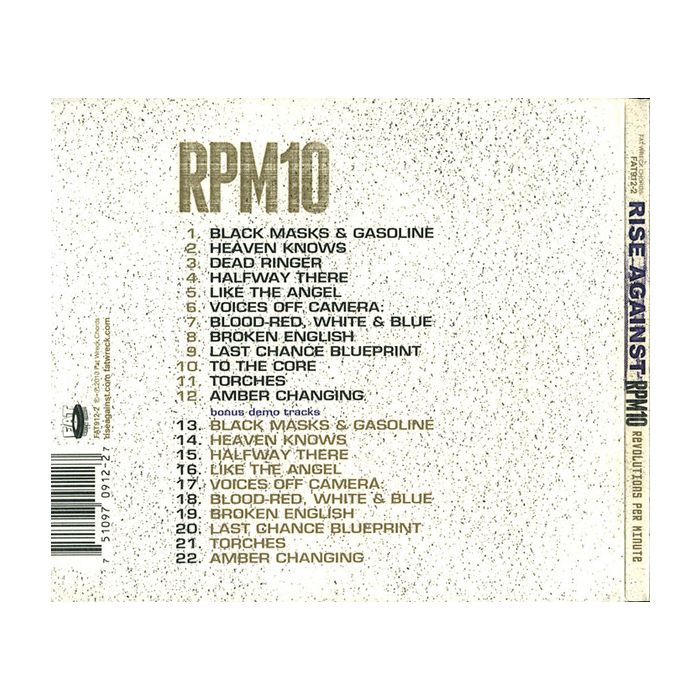 Rise Against - RPM10 Revolutions Per Minute