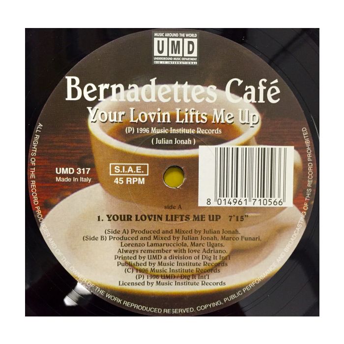 Bernadettes Café - Your Lovin Lifts Me Up