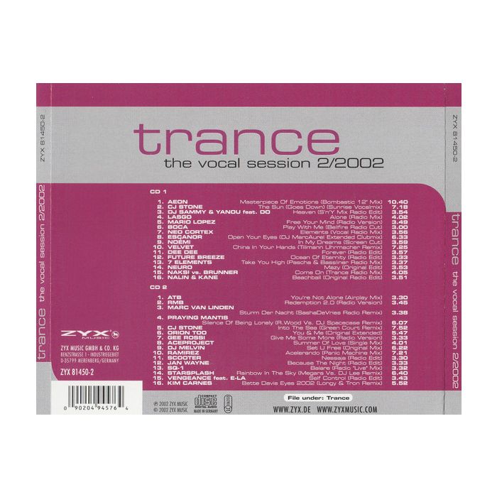 Various - Trance - The Vocal Session 2/2002