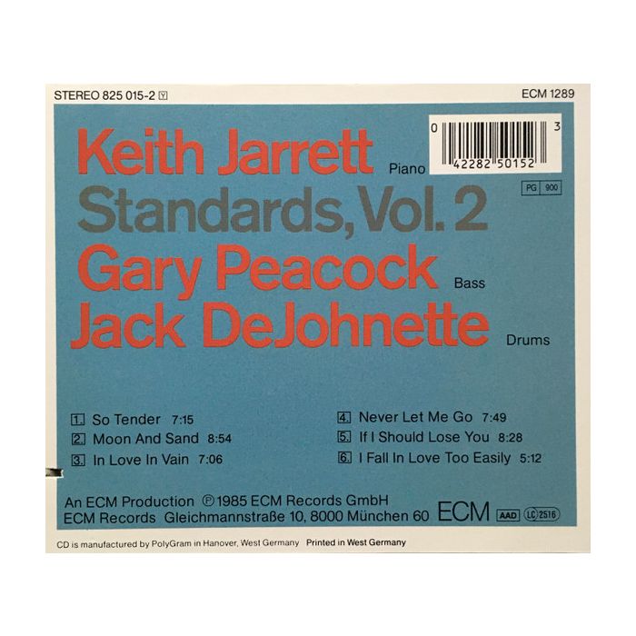 Keith Jarrett , Gary Peacock , Jack DeJohnette - Standards, Vol. 2