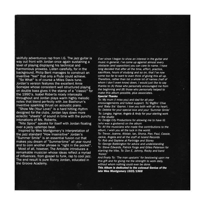 Ronny Jordan - The Antidote