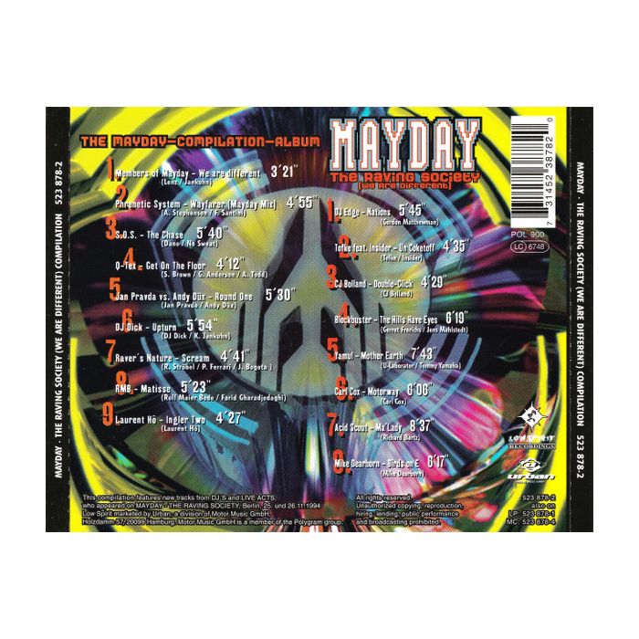 Various - Mayday - The Raving Society (We Are Different) - The Mayday-Compilation-Album
