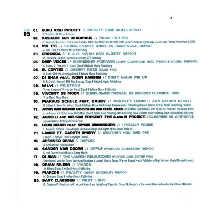 Various - Trance - The Ultimate Collection - Best Of 2008