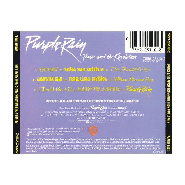 Prince And The Revolution - Purple Rain