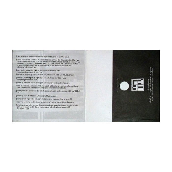 Various - 1000+1 Tilt #9 - Urban Folk Songs