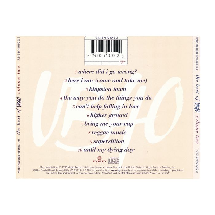 UB40 - The Best Of UB40 - Volume Two