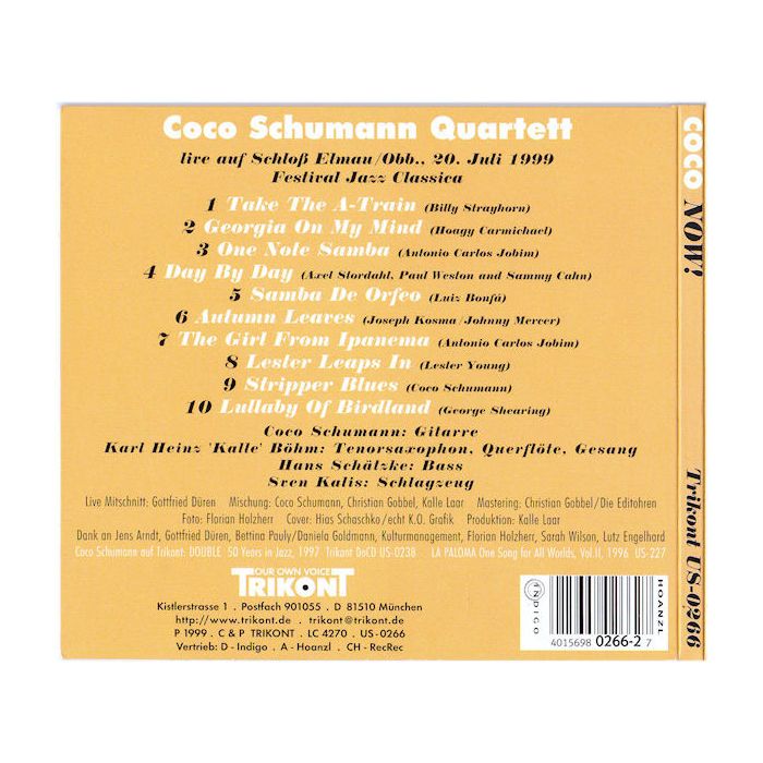 Coco Schumann - Now! (Coco Schumann Quartett Live)
