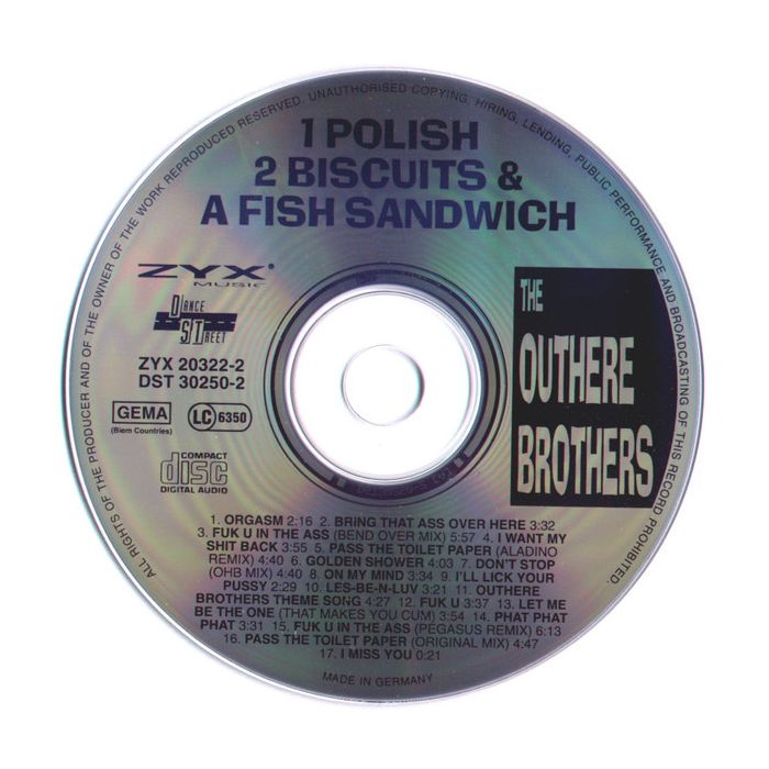 The Outhere Brothers - 1 Polish 2 Biscuits And A Fish Sandwich