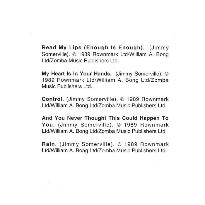 Jimmy Somerville - Read My Lips