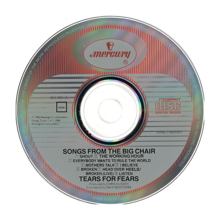 Tears For Fears - Songs From The Big Chair