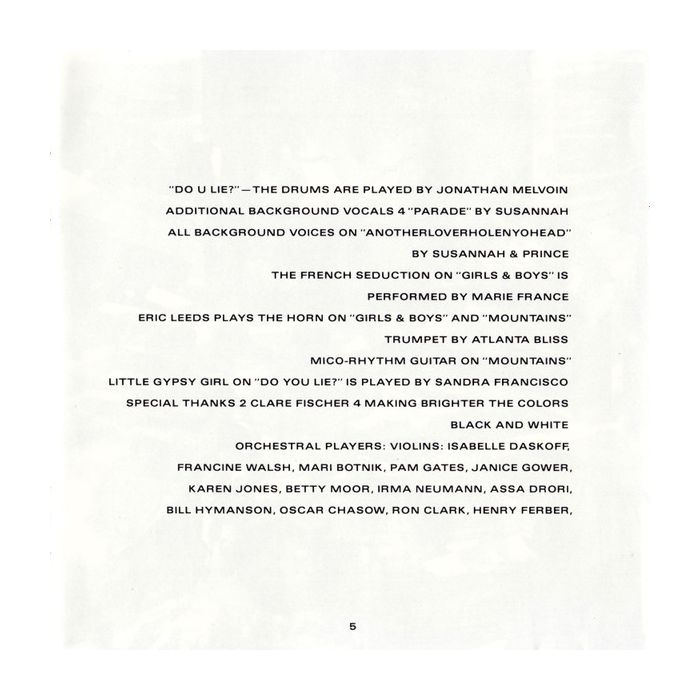 Prince And The Revolution - Parade