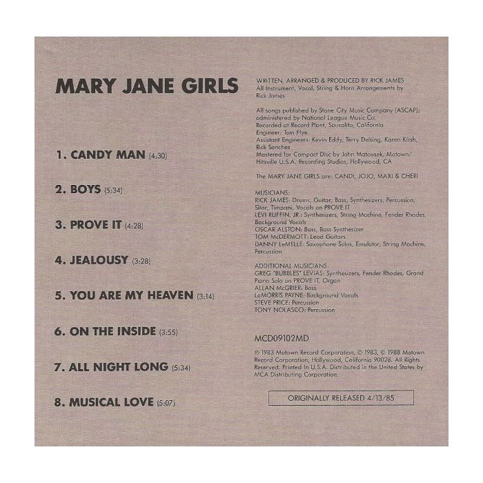Mary Jane Girls - Mary Jane Girls