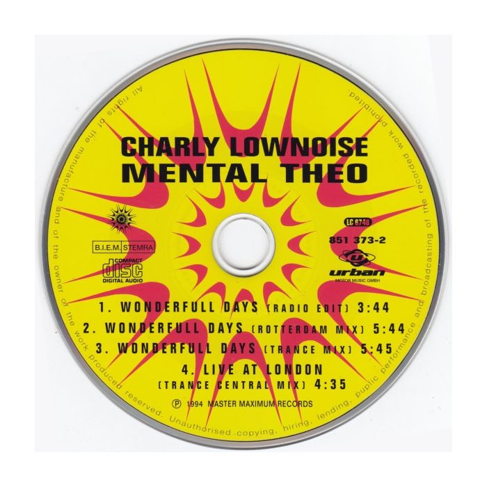 Charly Lownoise & Mental Theo - Wonderfull Days