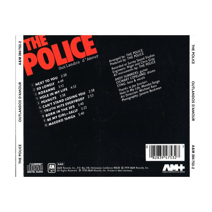 The Police - Outlandos D'Amour