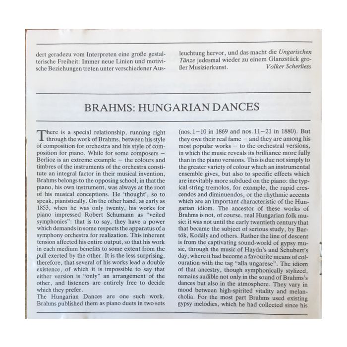 Johannes Brahms - Wiener Philharmoniker , Claudio Abbado - 21 Ungarische Tänze - Hungarian Dances - Danses Hongroises