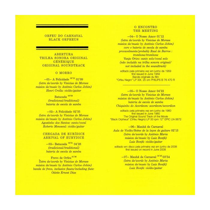 Various - Black Orpheus - The Original Soundtrack From The Marcel Camus Film
