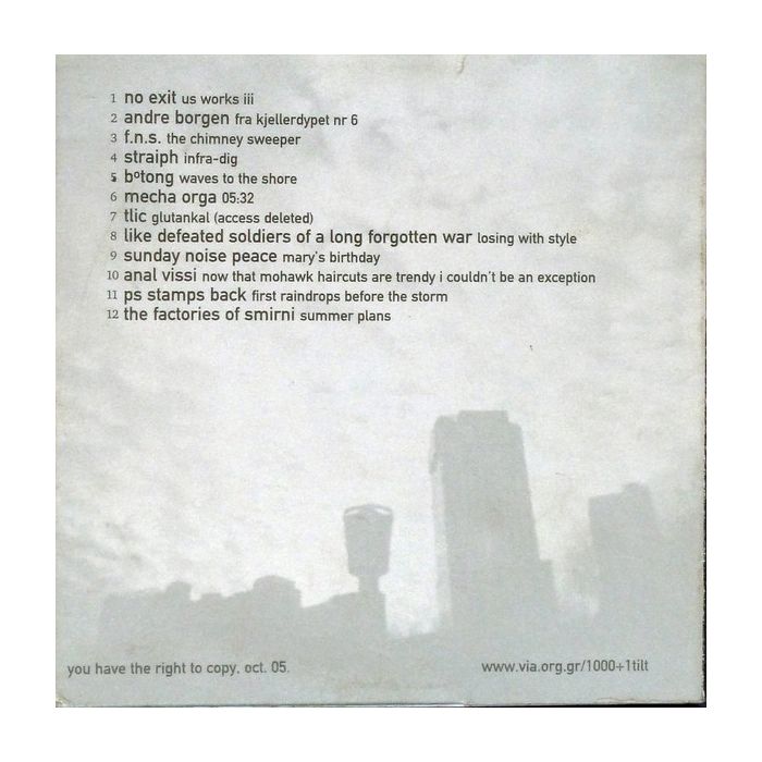 Various - 1000+1 Tilt #9 - Urban Folk Songs