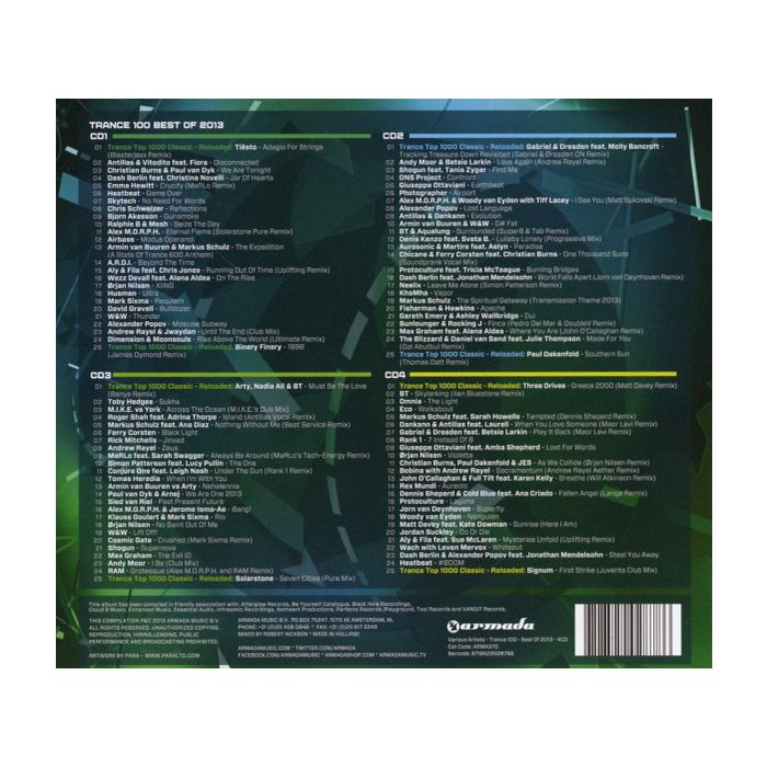 Various - Trance 100 Best Of 2013