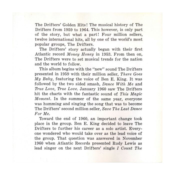 The Drifters - The Drifters' Golden Hits