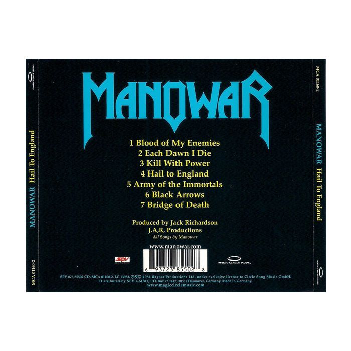 Manowar - Hail To England