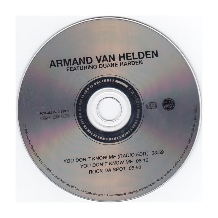 Armand Van Helden Featuring Duane Harden - You Don't Know Me