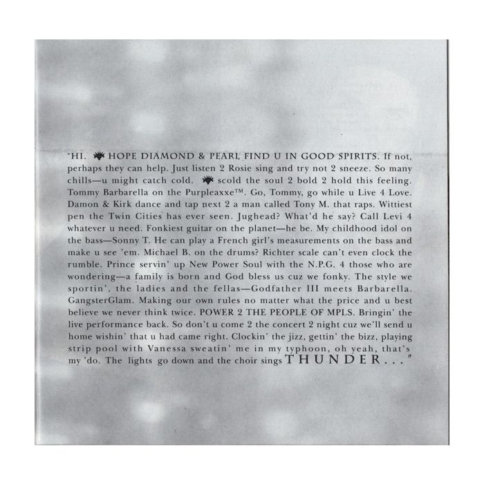Prince & The New Power Generation - Diamonds And Pearls
