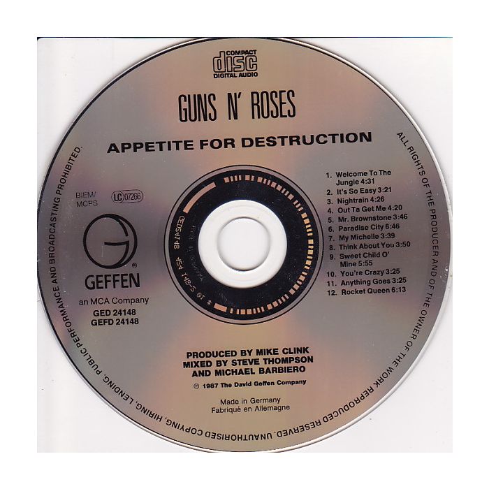 Guns N' Roses - Appetite For Destruction